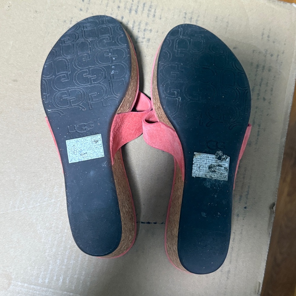 UGG Women's Coral wedge Sandals - Picture 6 of 6